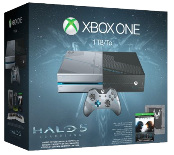 Microsoft Xbox One Console & Official Controller [Halo 5 Guardians Edition]